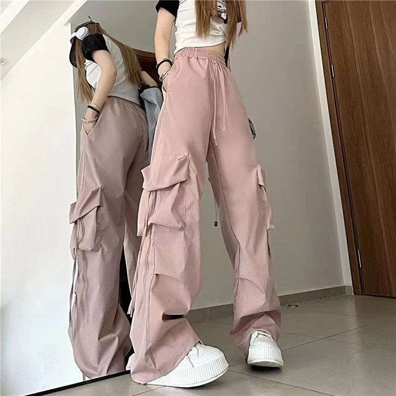 Women Baggy Cargo Pants High Waist