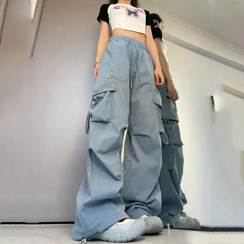 Women Baggy Cargo Pants High Waist