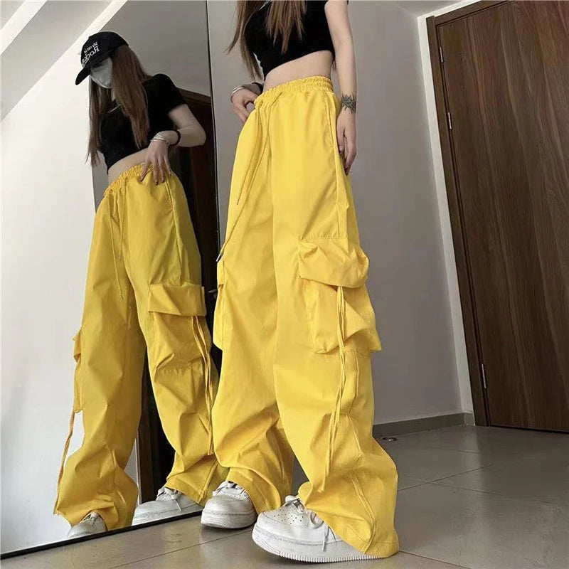 Women Baggy Cargo Pants High Waist