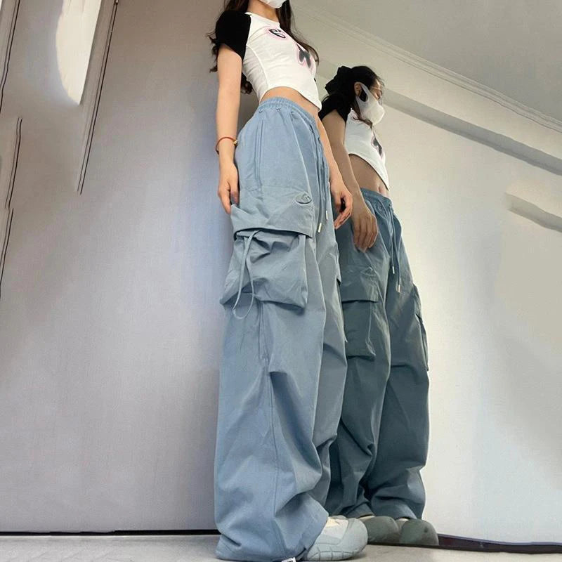 Women Baggy Cargo Pants High Waist